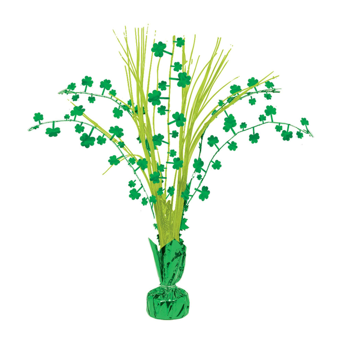 Shamrock 12" Foil Spray Centerpiece