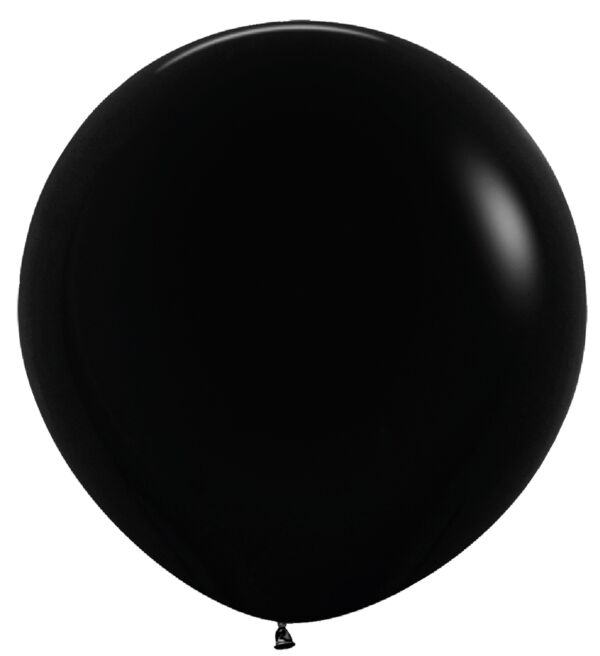 Black 36" Sempertex Professional Quality Latex Balloon 2 count package