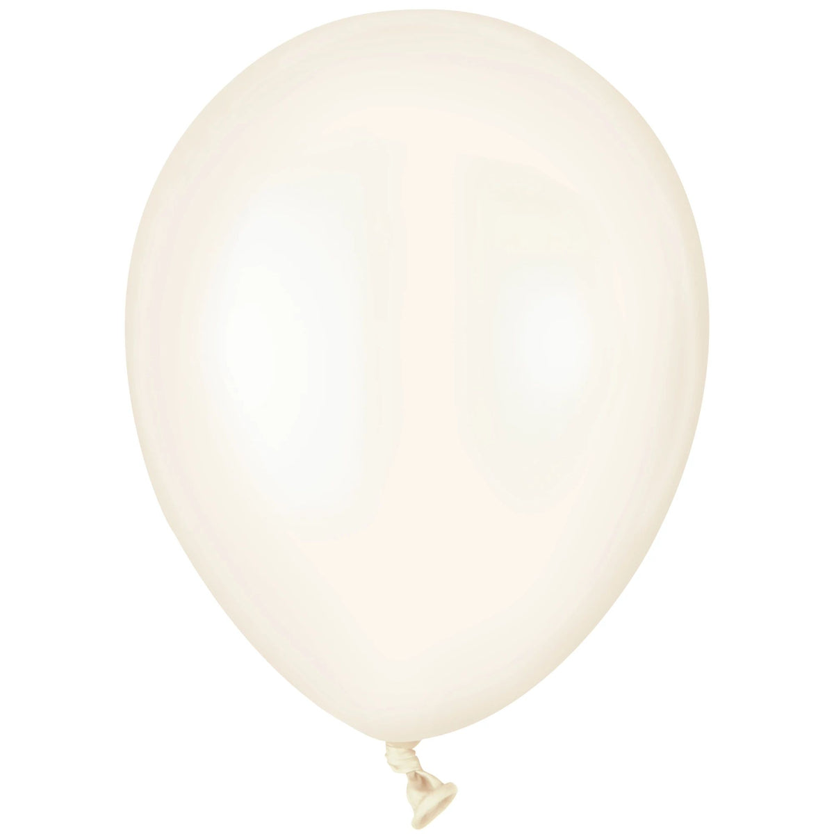 White 5" Latex Balloon Package of 50