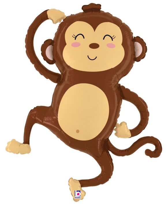 Jungle Monkey 41" Mylar Balloon