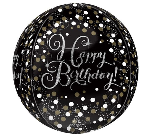 Sparkling Celebration 15" Orbz Helium Inflated