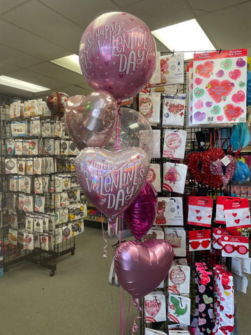 Happy Valentines Helium Filled Balloon Bouquet