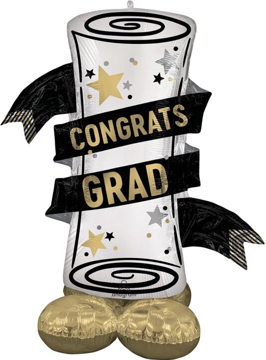 Satin Grad Diploma 55" AirLoonz