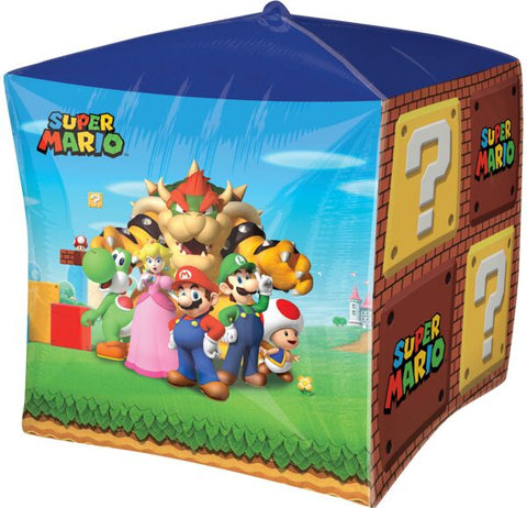 Super Mario Bros 15" Mylar Cube  Balloon