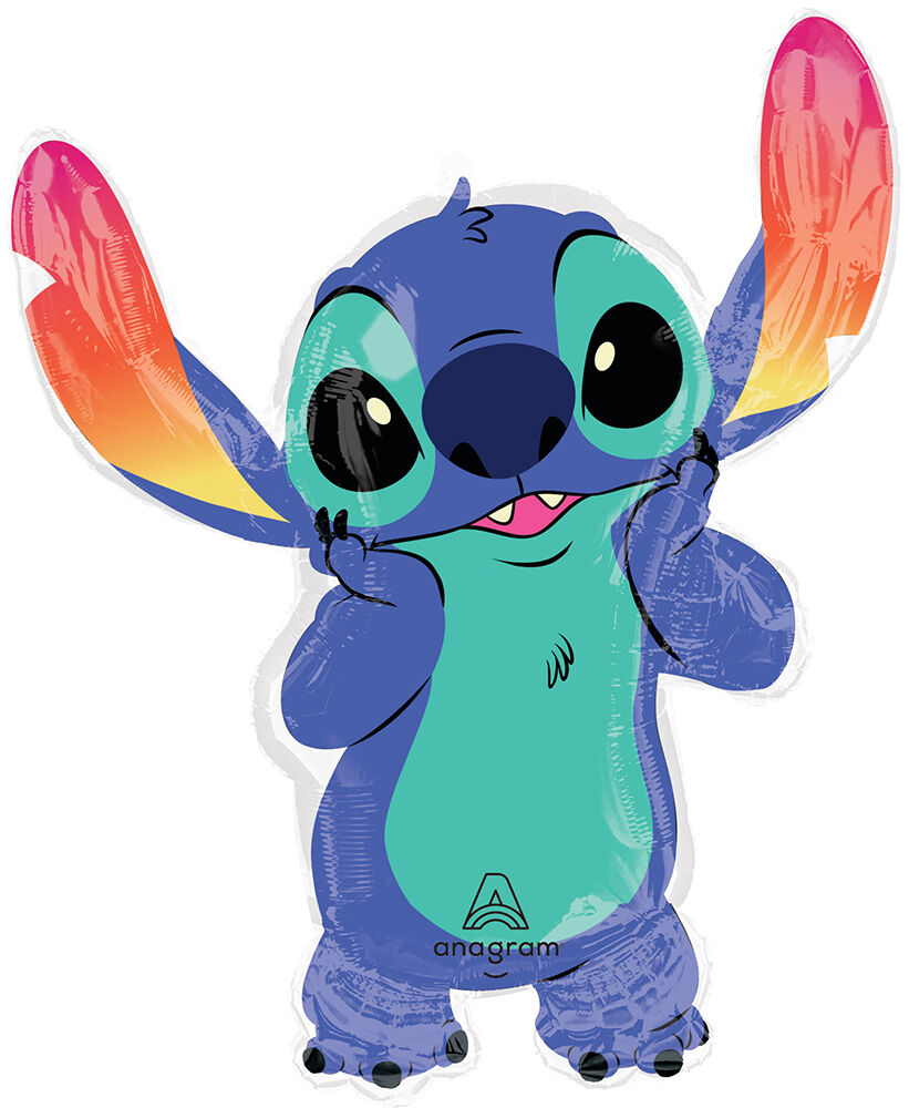 Stitch Mylar Balloon in Manahawkin, NJ at Party Fair, featuring the blue Stitch character from Lilo & Stitch.