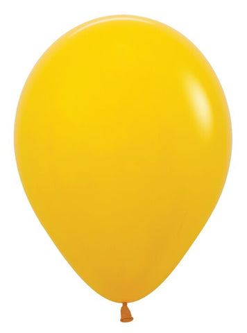 Deluxe Honey Yellow 5 inch Profesional Quality Latex Balloon 100 count package