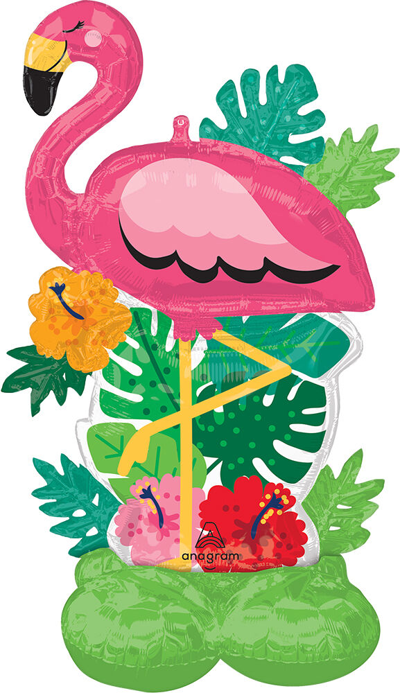 Flamingle AirLoons Balloon in Manahawkin, NJ at Party Fair, featuring the playful flamingo-inspired design for tropical parties.