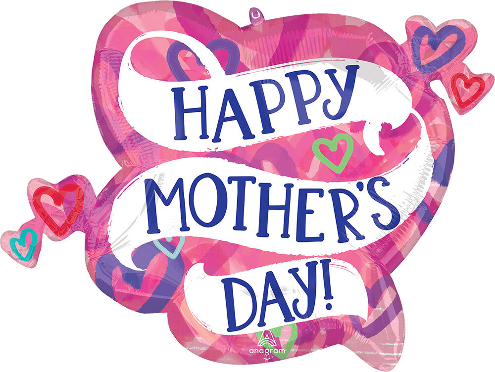 Colorful layered hearts Mothers Day balloon decoration Party Fair Manahawkin NJ helium balloon