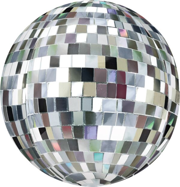 Disco Ball Orbz 16" Orb Shaped Mylar Balloon