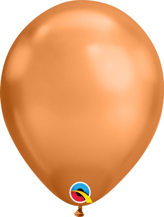 Copper Chrome 11 inch Qualatex Professional Quality Latex Balloon Helium Inflated