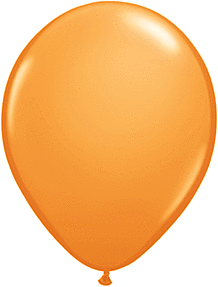 Orange 11 inch Qualatex Professional Quality Latex Balloon Helium Inflated