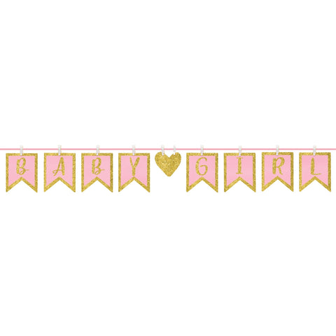 It’s A Girl Clothespin Letter Banner