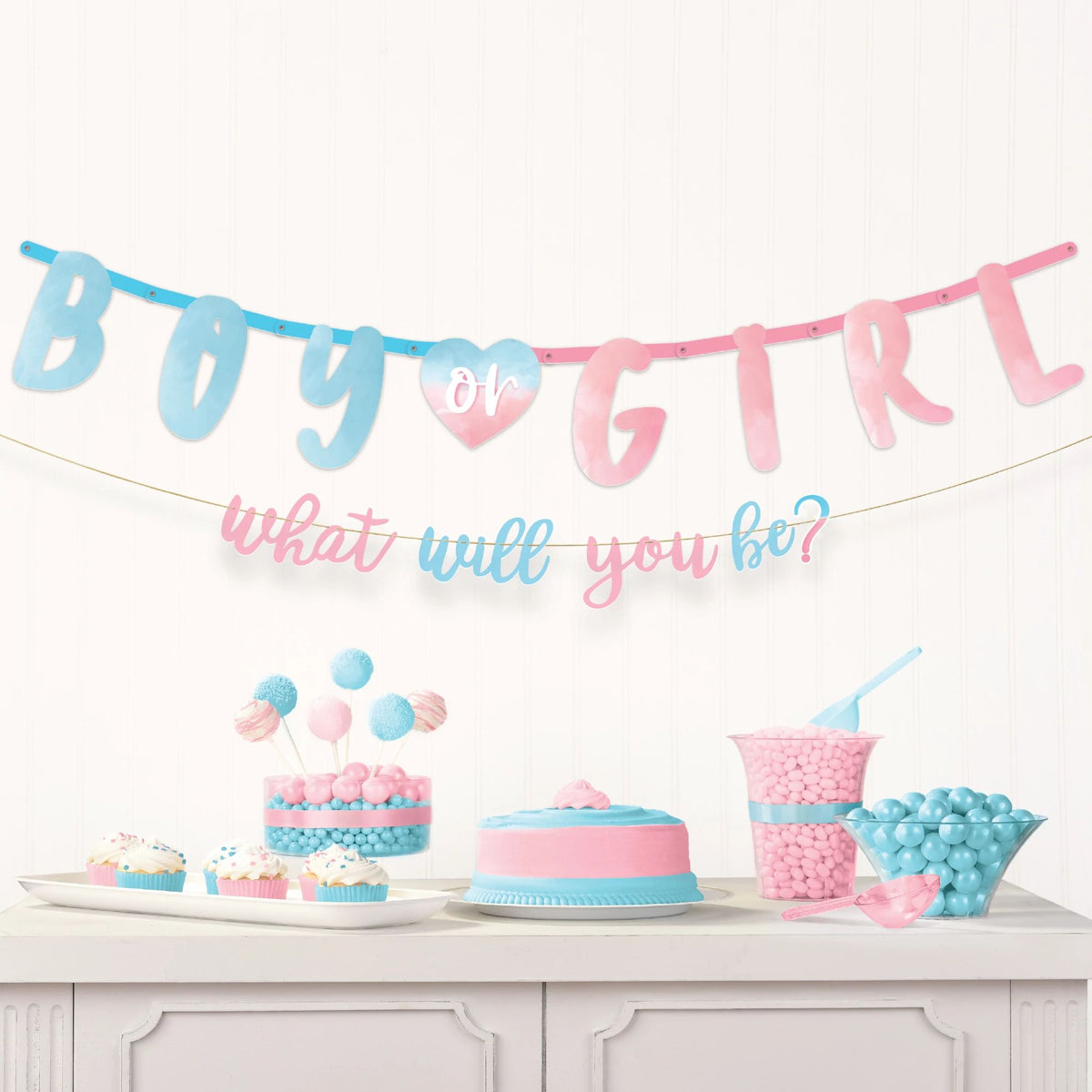 Gender Reveal Letter Banner Kit