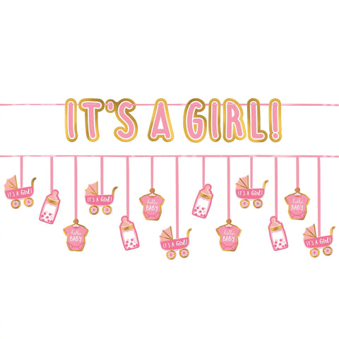 It's A Girl Two Banner Set Banner