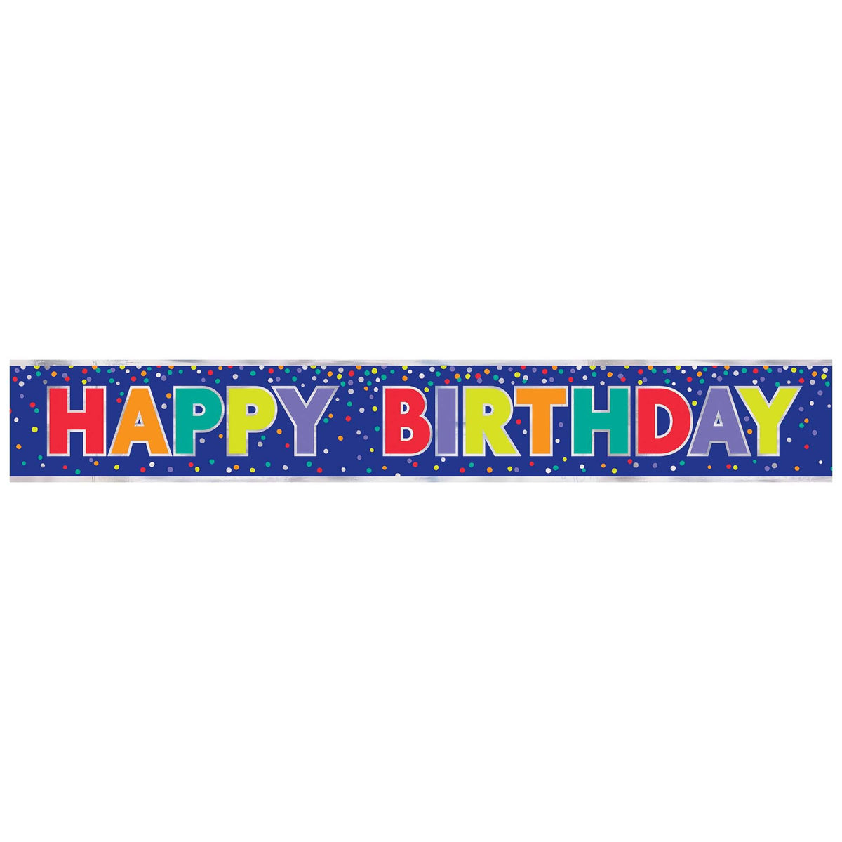 Happy Birthday Bold Foil Banner