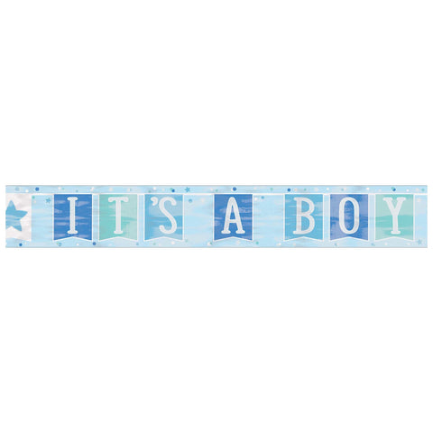 It’s A Boy Foil Banner