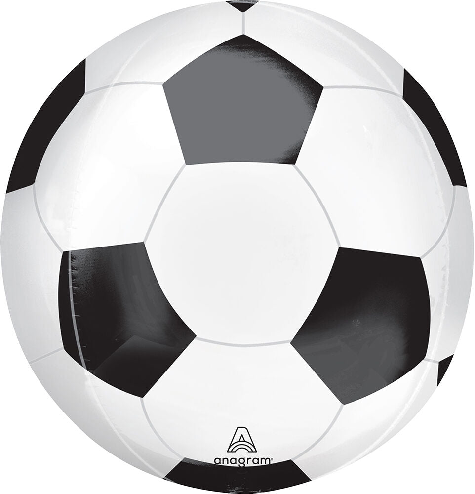 Soccer Ball Orbz Balloon, 16-inch round soccer ball design for sporty celebrations, in Manahawkin, NJ at Party Fair.