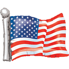 American Flag 27" Mylar Balloon