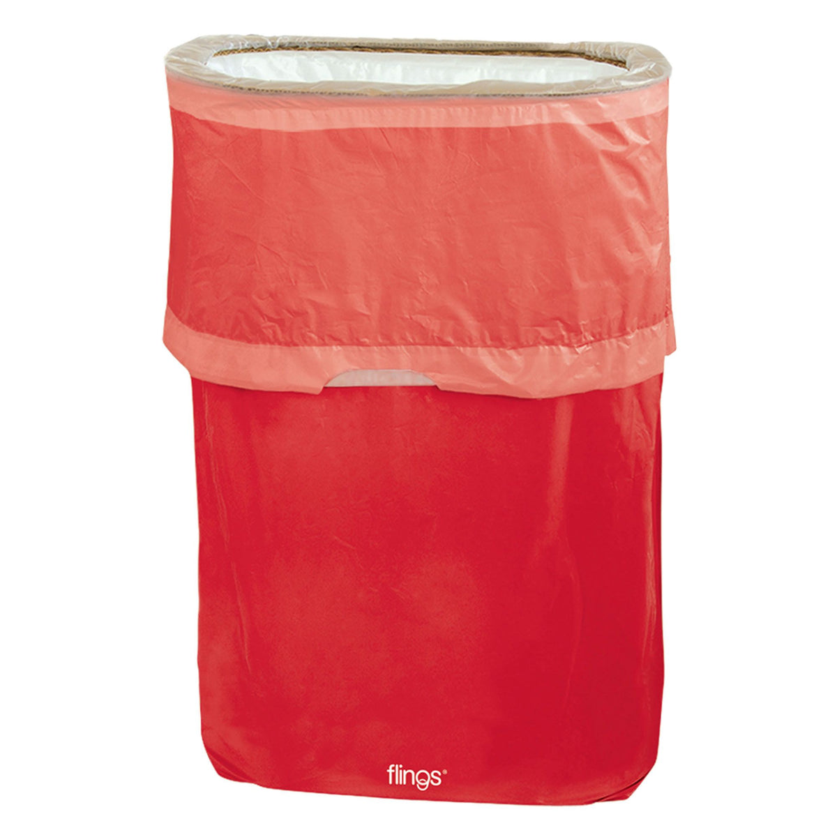 Apple Red Flings Pop-Up Disposable Trash Bin