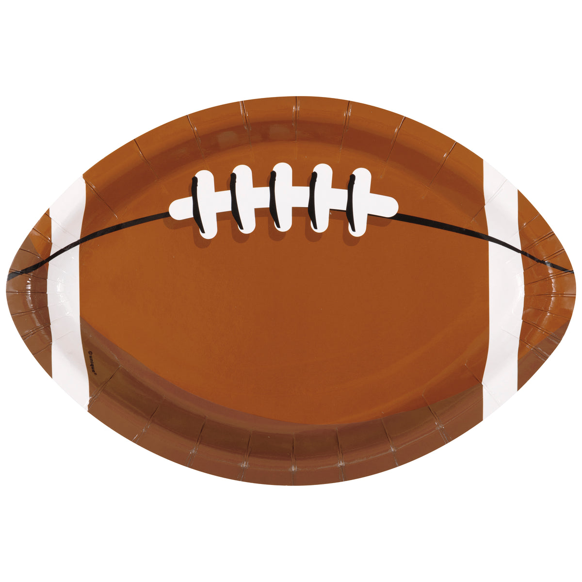 Game Face Football Football-Shaped 9.25 Plates  8ct"