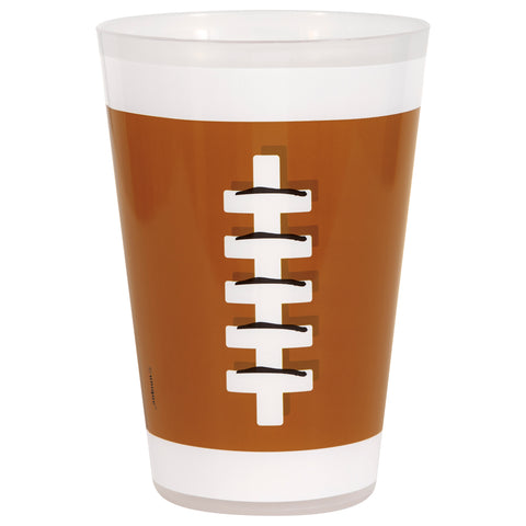 Game Face Football Reusable 16oz Plastic Cup  6ct