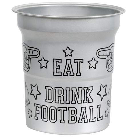 Game Face Football "Eat Drink Football" 16oz Aluminum Cups  4ct