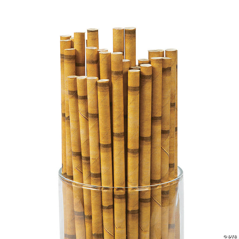 Bamboo Paper Straws 7 3/4”, 24 per package