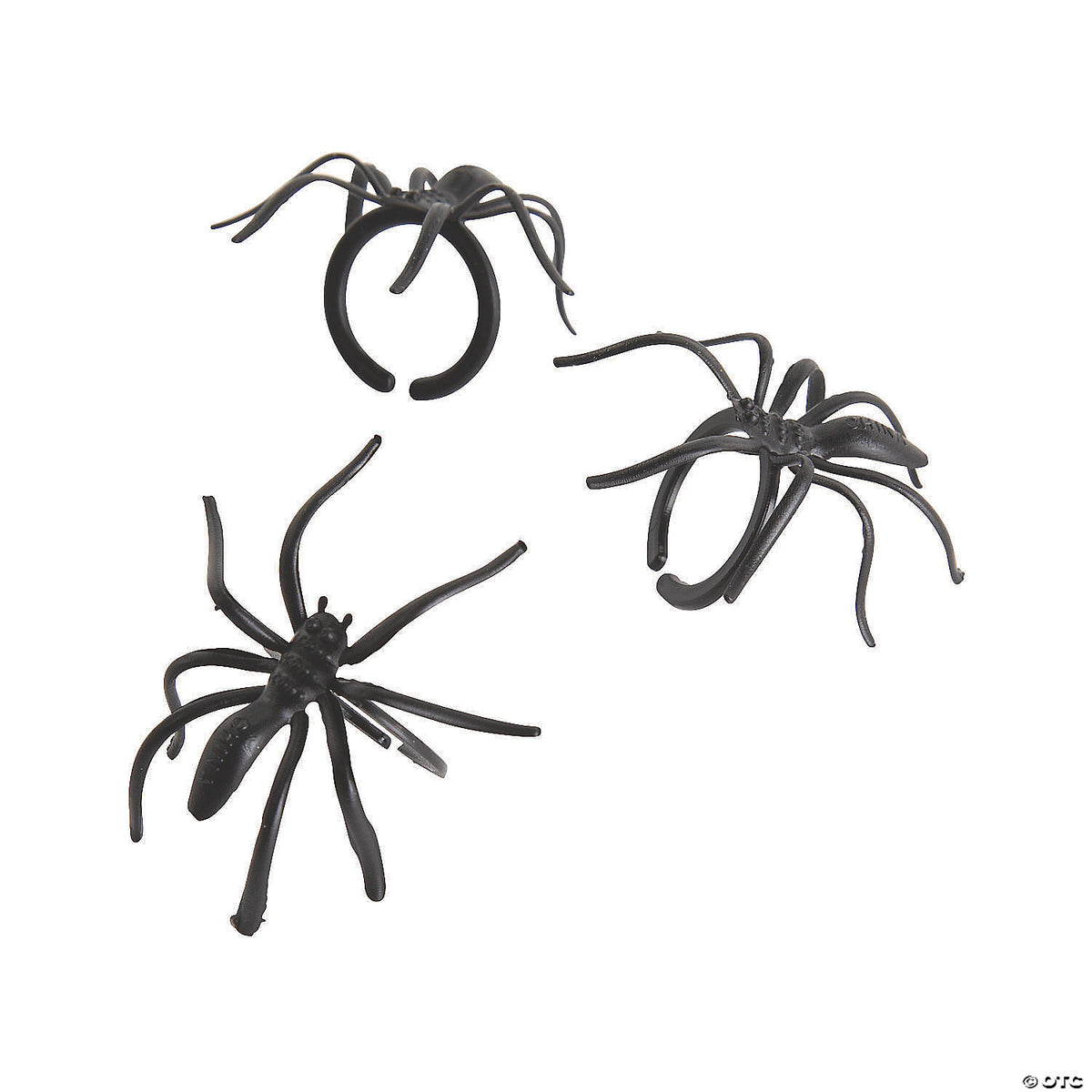 Black Spider Rings  Size: 1 1/2” Material: Plastic. 36ct