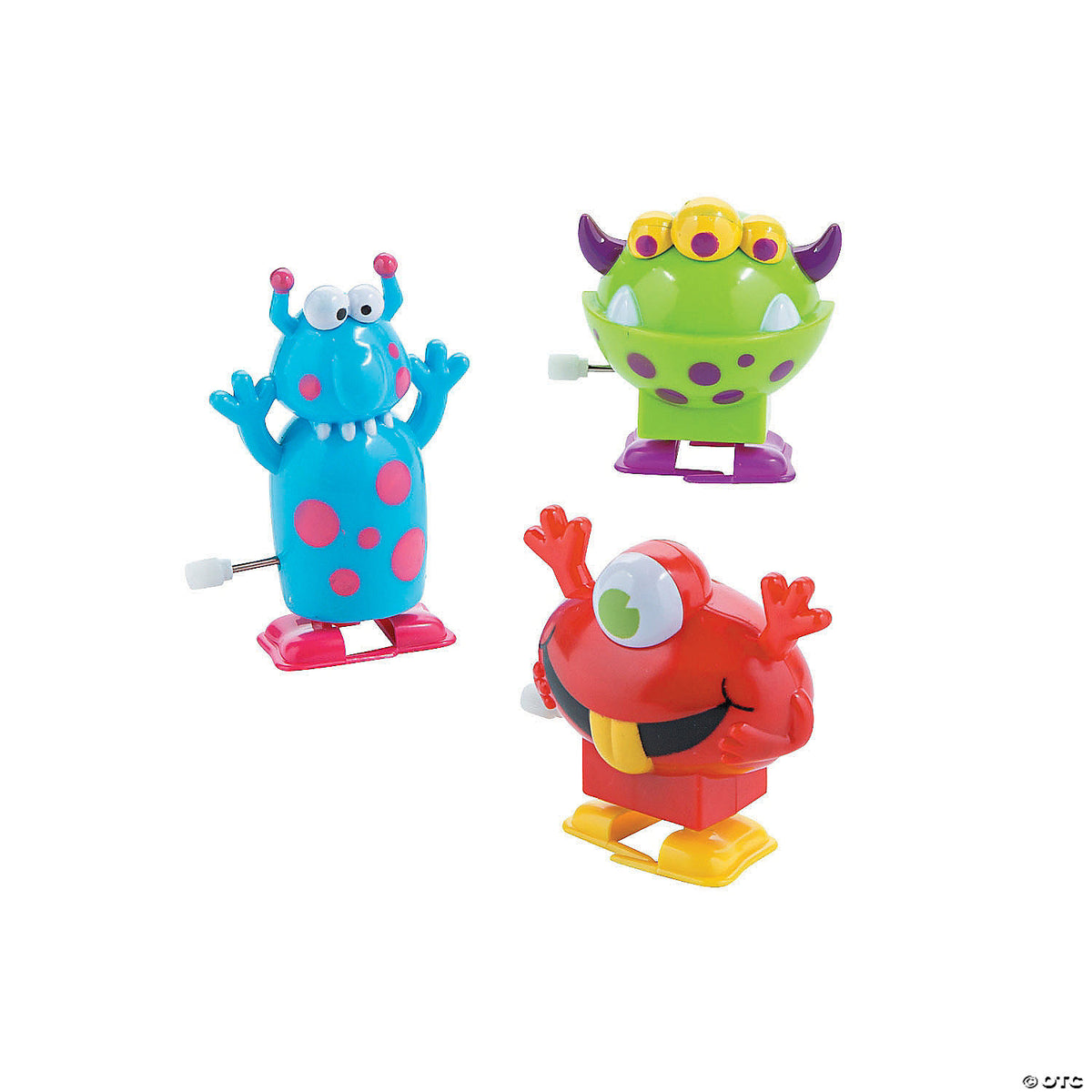 Wind-Up Monsters  Assorted.Material: Plastic., Size: 2 1/4" x 2 1/2”