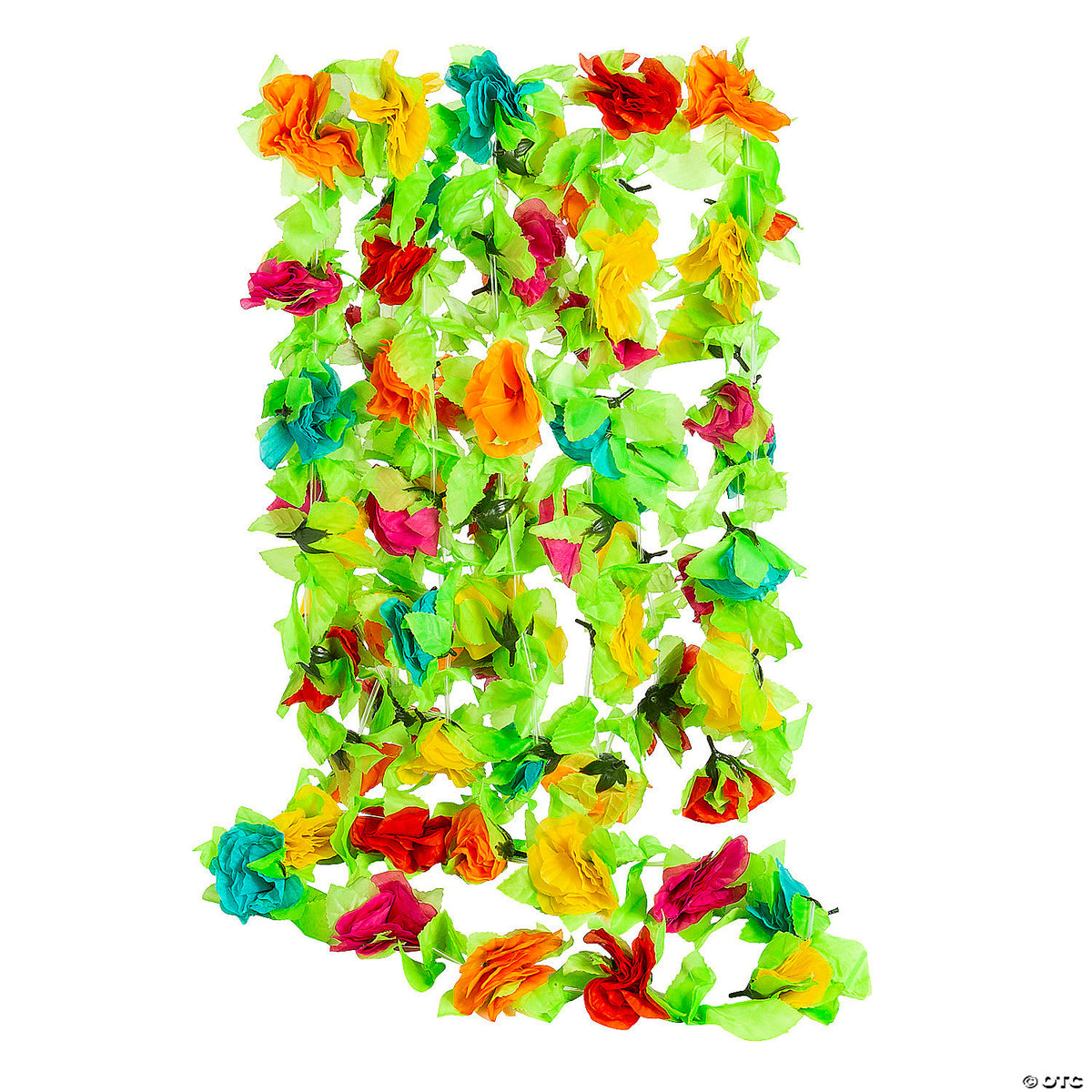 Fiesta Flower Leis, Material: Polyester. 36"
