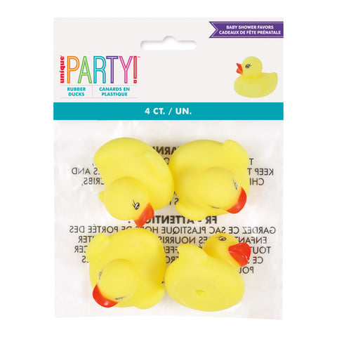 Baby Shower Rubber Duck Favors  4ct