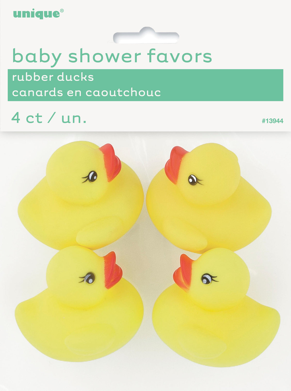 Baby Shower Rubber Duck Favors  4ct