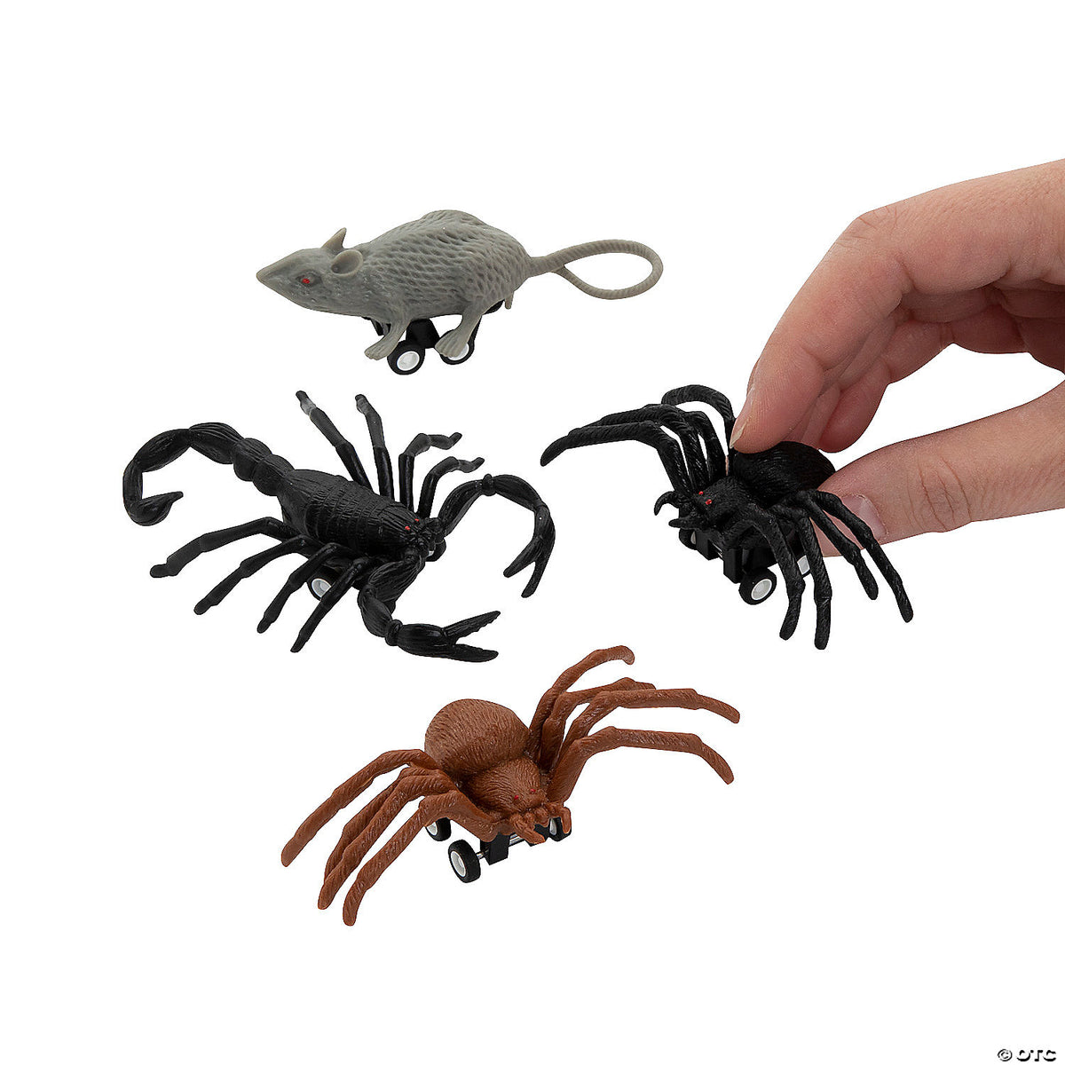 Mini Halloween Creepy Creatures Pull-Back Toys   Assorted Material Plastic. Size 3”