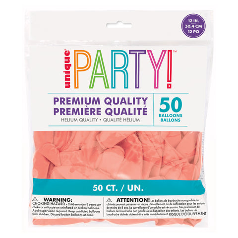 Rose Gold Pearlized 12" Latex Balloons – 50 Count | Party Balloons for Birthdays, Weddings, Baby Showers & Events