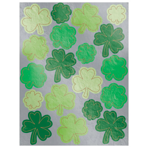 St. Pat's Shamrock Stickers Package contains 3 sticker sheets