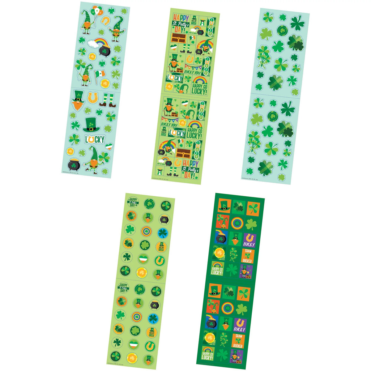 St. Pat's Value Pack Stickers Package contains 10 sticker sheets
