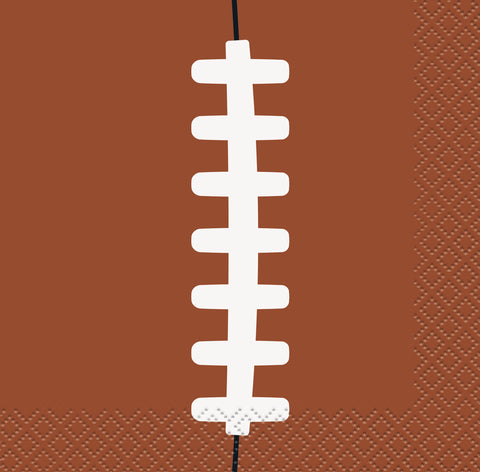 Game Ready Football Beverage Napkins  16ct