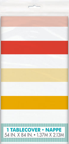 Poolside Summer Rectangular Plastic Table Cover  54 " x 84"