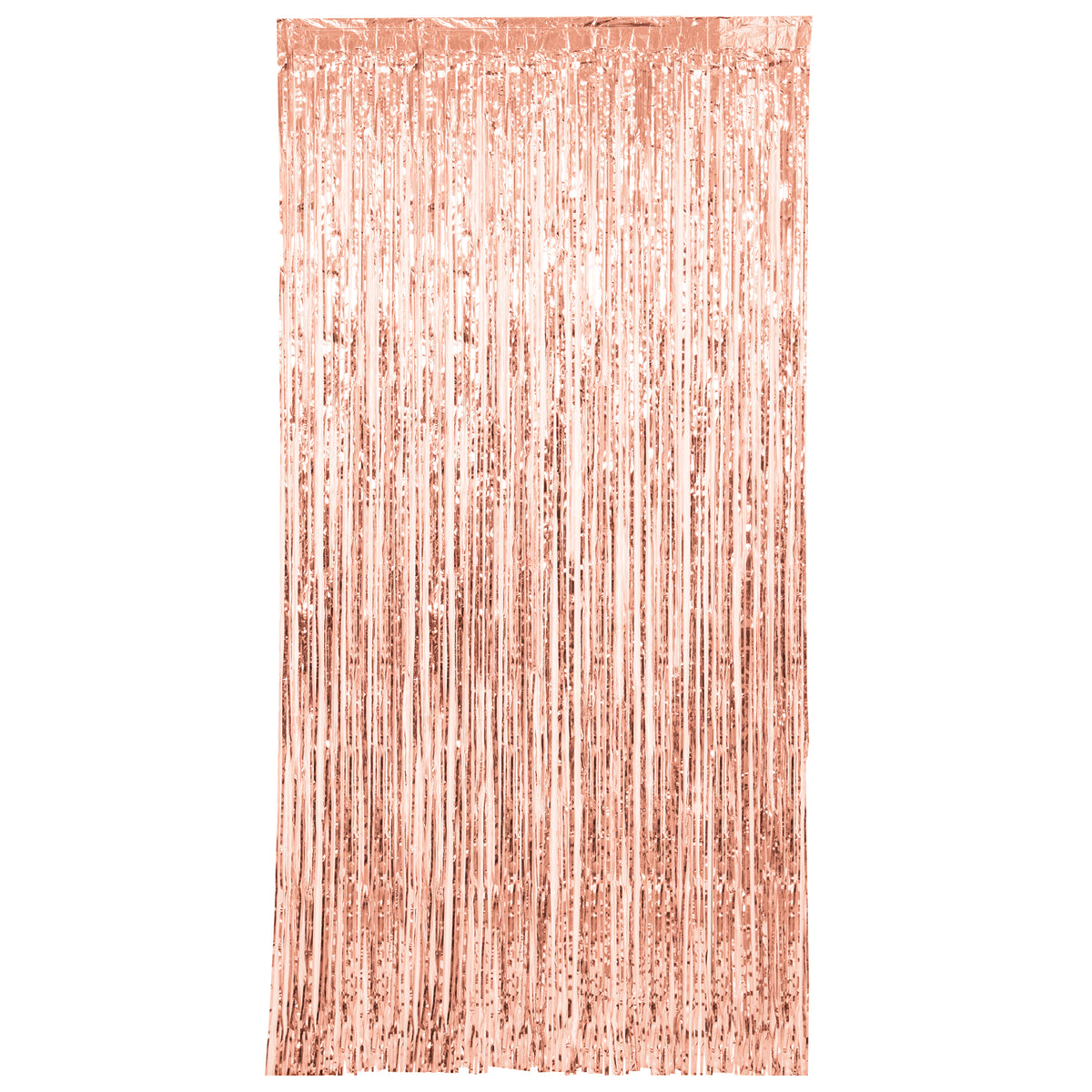 Rose Gold Foil Fringe Door Curtain  3.25 ft x 6.5 ft