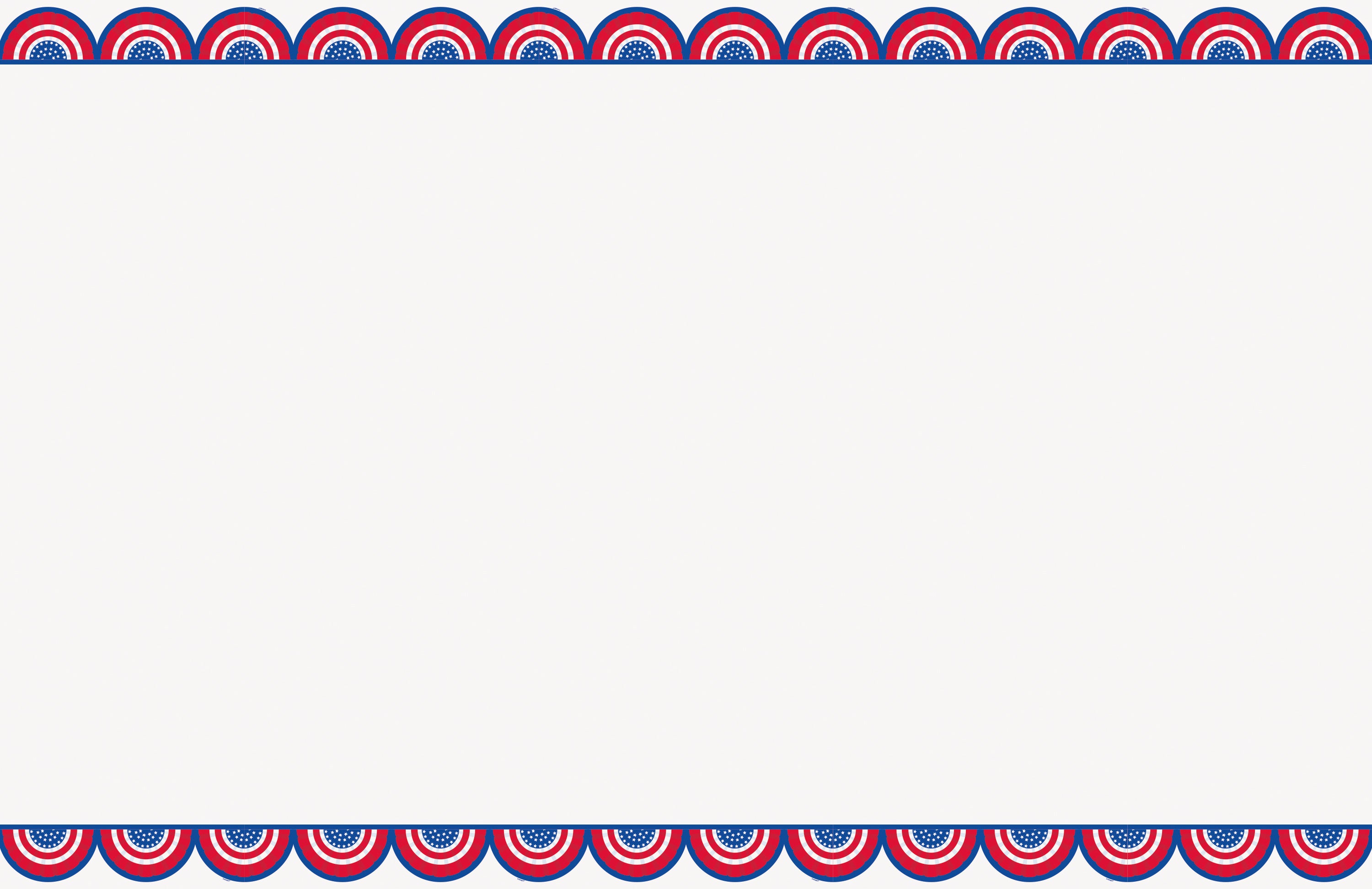 American Flag Patriotic Paper Table Cover  54" x 84"