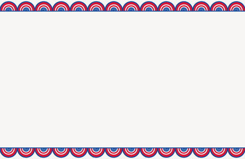 American Flag Patriotic Paper Table Cover  54" x 84"