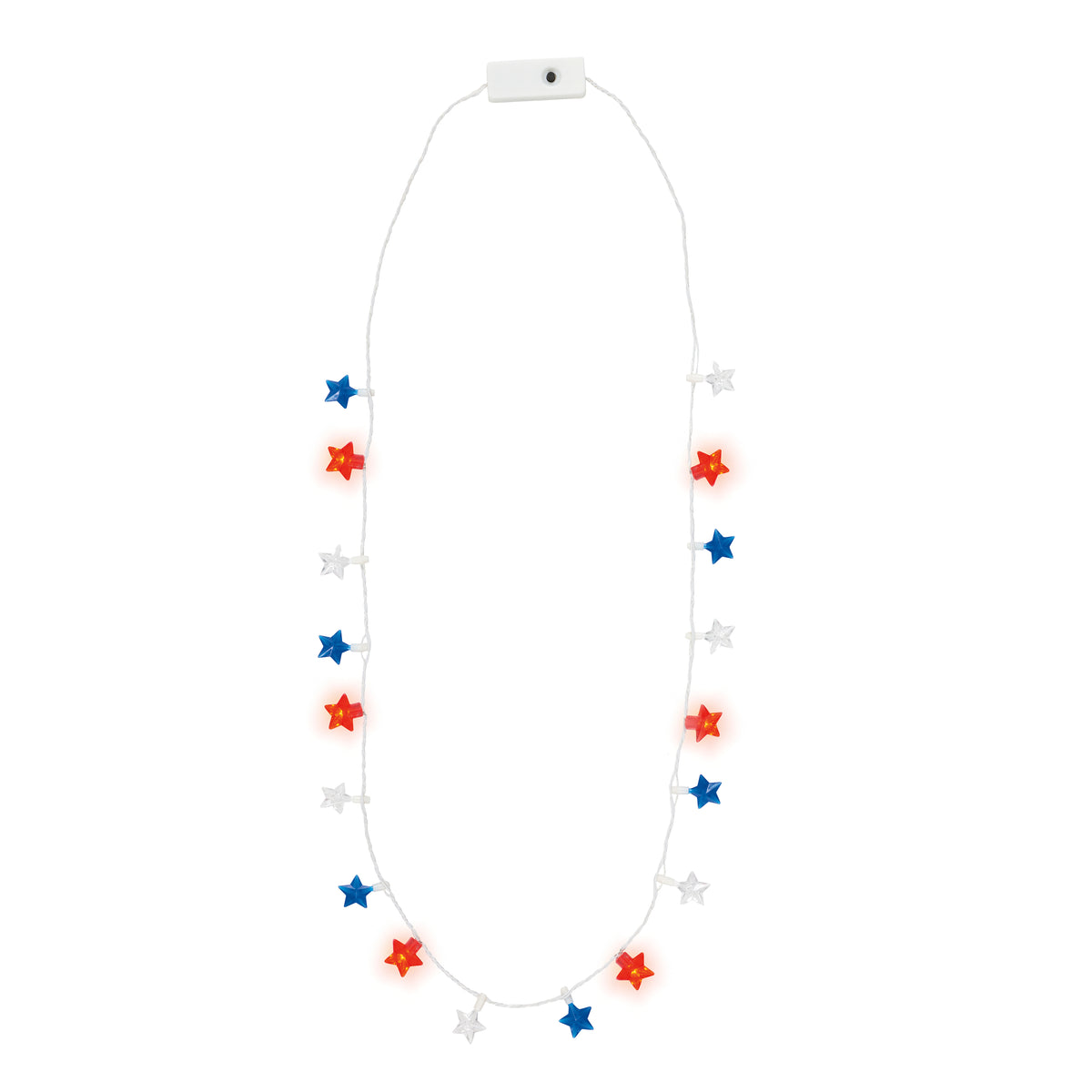 Patriotic Star LED Lite-Up Necklace