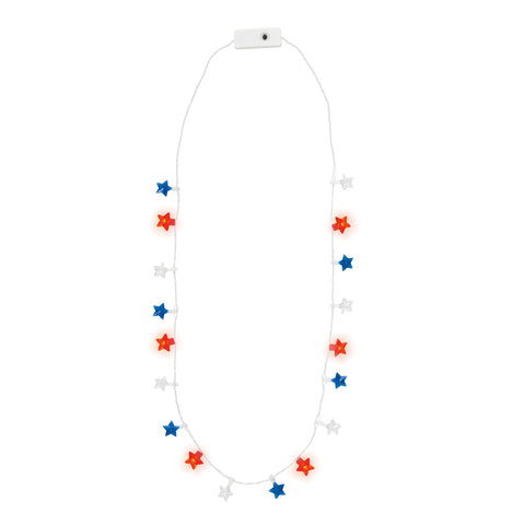 Patriotic Star LED Lite-Up Necklace