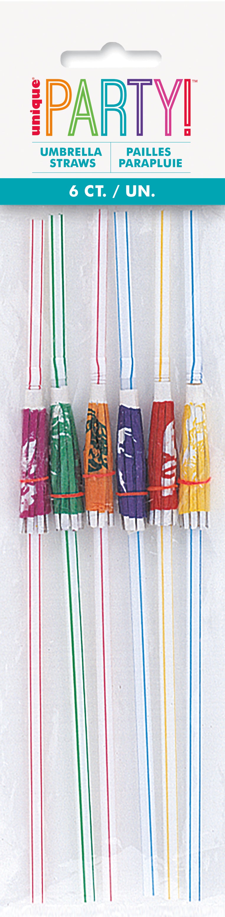 Luau Umbrella Straws  6ct