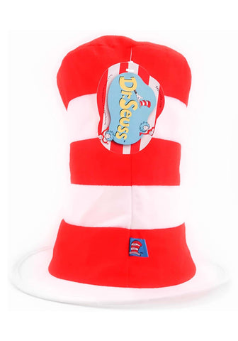 Officially licensed Dr. Seuss Kids Cat in the Hat Costume Hat with retail packaging hang tag.