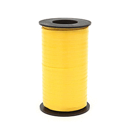 Sunshine Yellow Colored  3/16" Curling Ribbon 500 yds