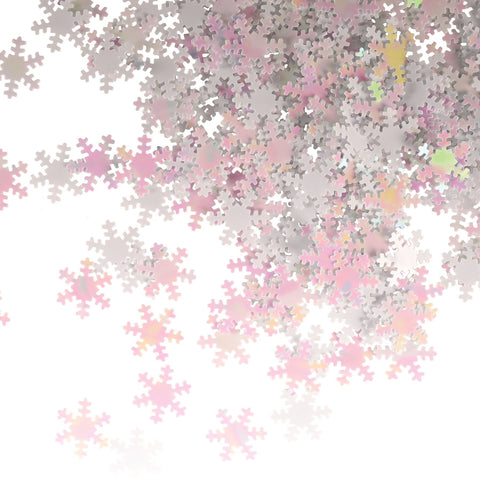 Fanci-Fetti Opalescent Snowflake Confetti – 1 oz Christmas & Winter Decorations