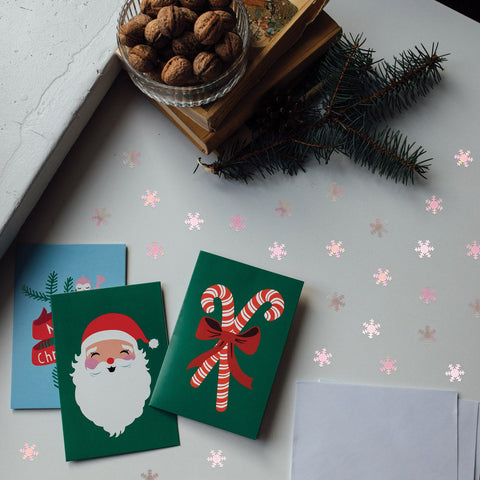 Fanci-Fetti Opalescent Snowflake Confetti – 1 oz Christmas & Winter Decorations