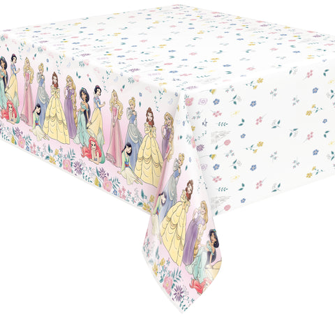 Disney Princess Plastic Table Cover – 54" x 84" | Rectangular Disposable Tablecloth for Girls’ Birthday Parties & Princess-Themed Celebrations