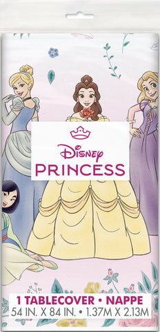 Disney Princess Plastic Table Cover – 54" x 84" | Rectangular Disposable Tablecloth for Girls’ Birthday Parties & Princess-Themed Celebrations